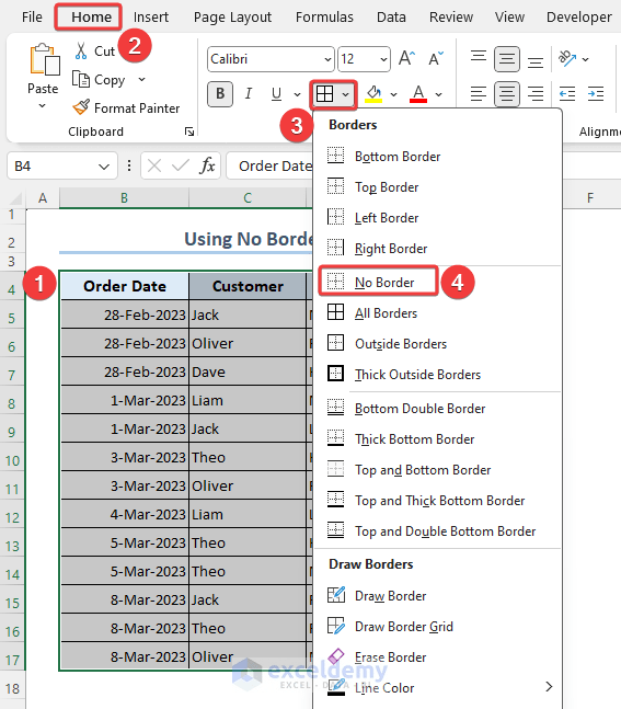 How to Add, Change and Format Cell Borders in Excel [Ultimate Guide] ExcelDemy
