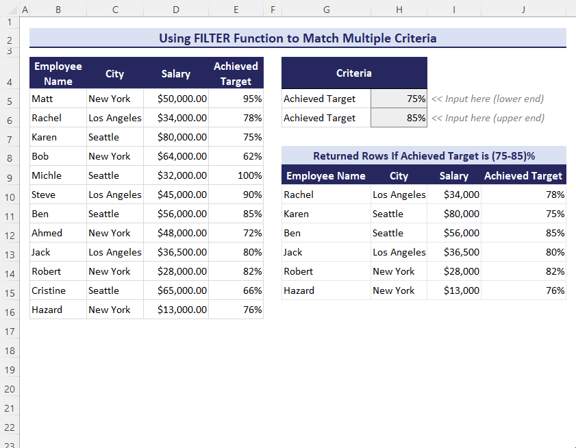 How to Return All Rows That Match Criteria in Excel ExcelDemy