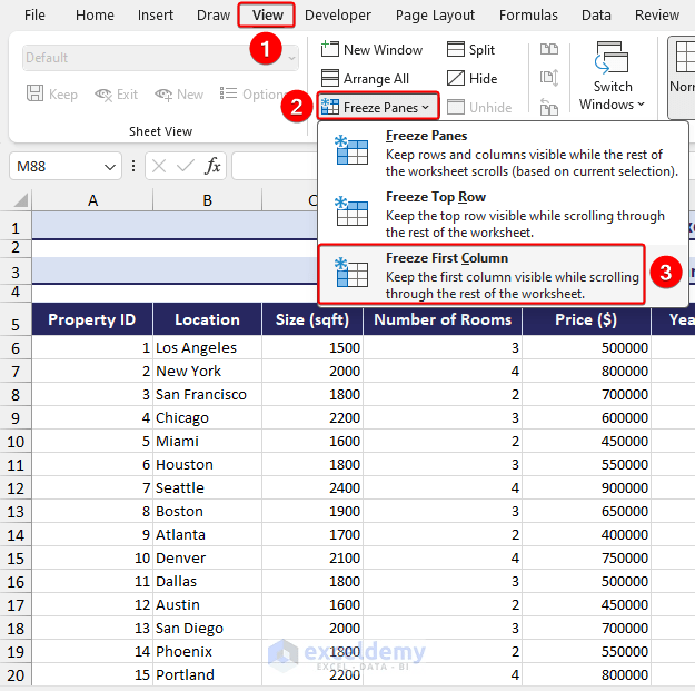 How to Freeze Panes in Excel ExcelDemy