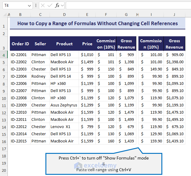How to Apply the Same Formula to Multiple Cells in Excel