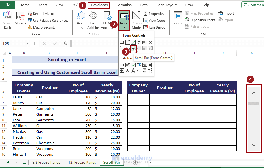 Scrolling in Excel (All Things You Need to Know) ExcelDemy