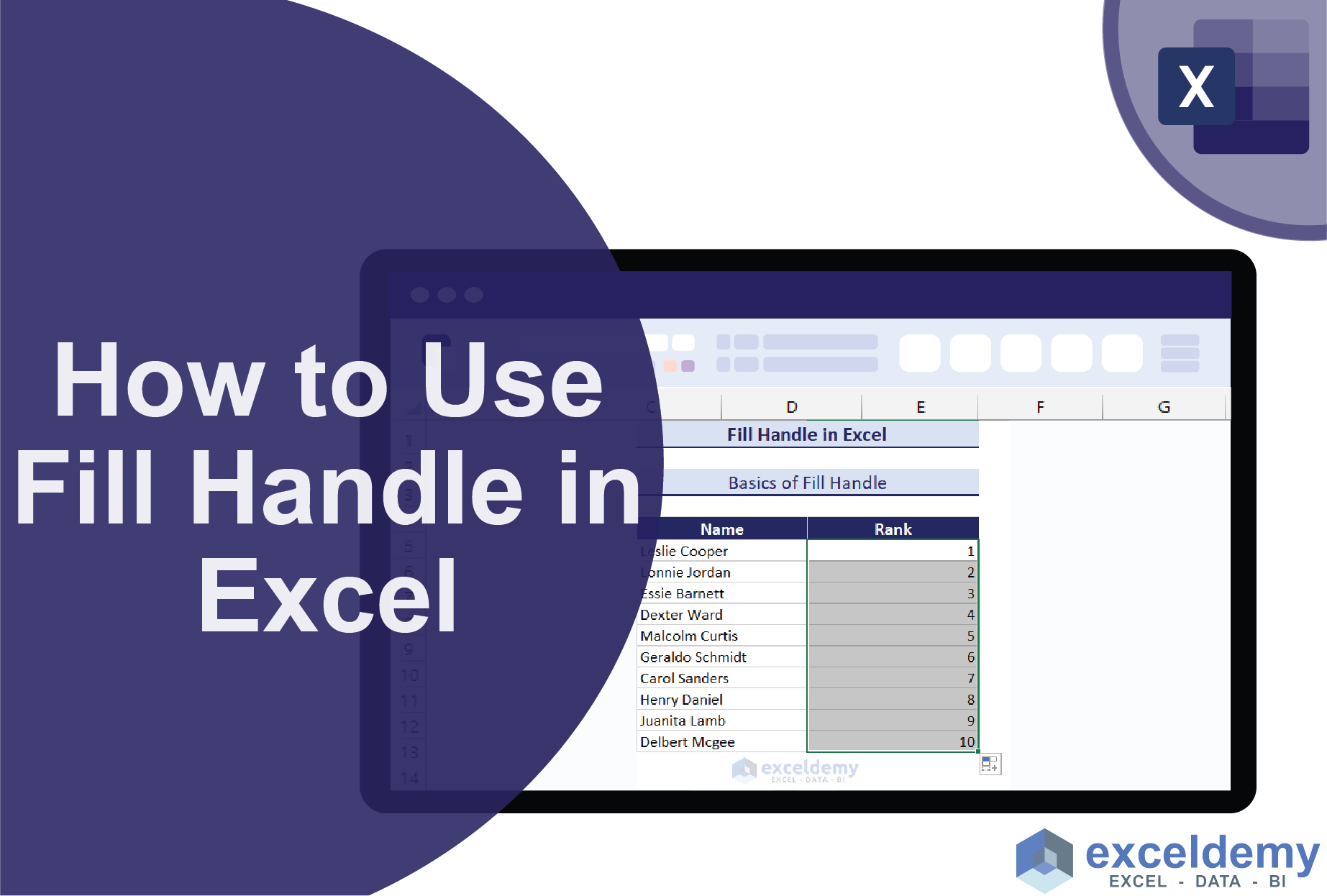 How to Use Fill Handle in Excel (All You Need to Know) ExcelDemy