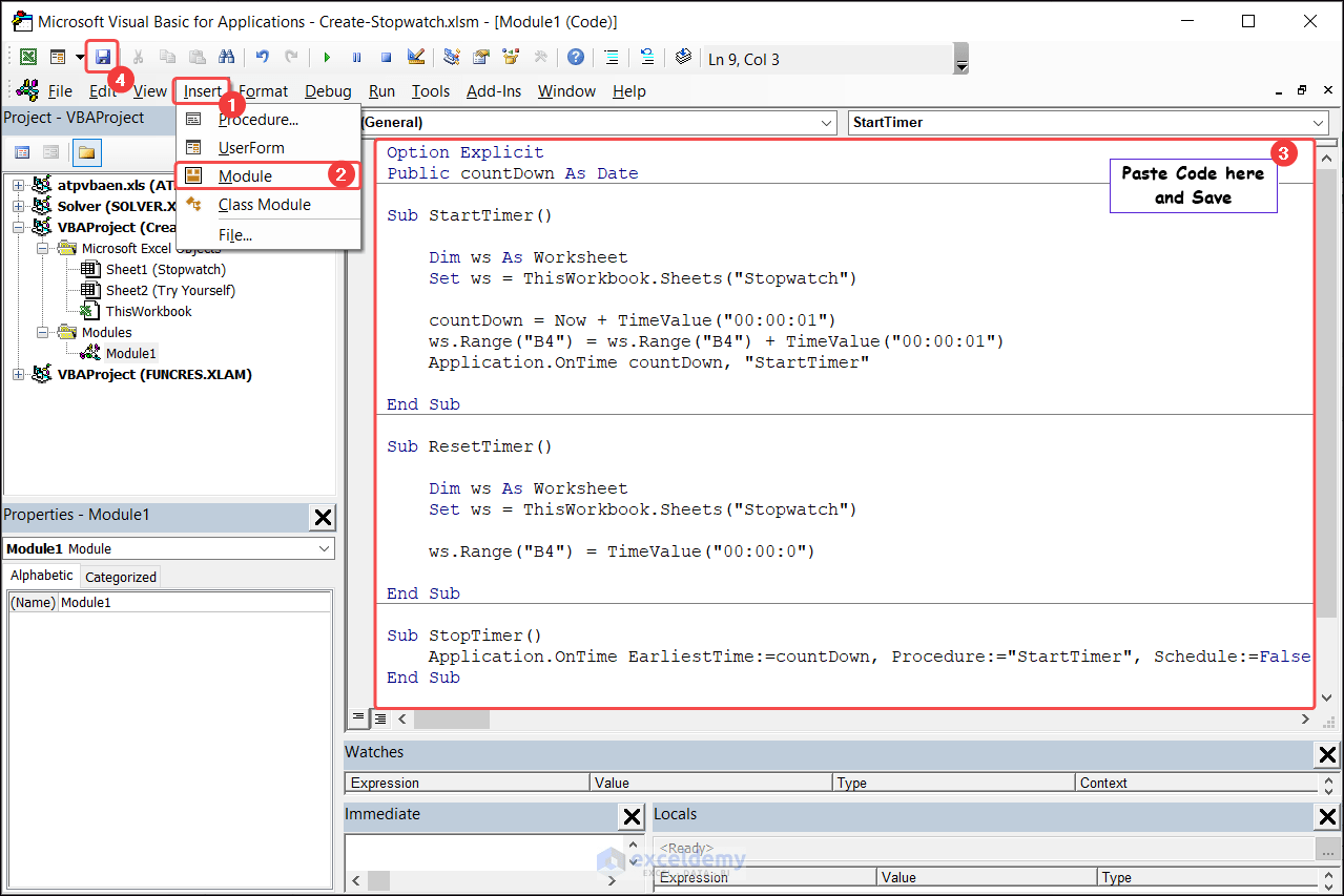 How to Create a Stopwatch in Excel (with Easy Steps) ExcelDemy