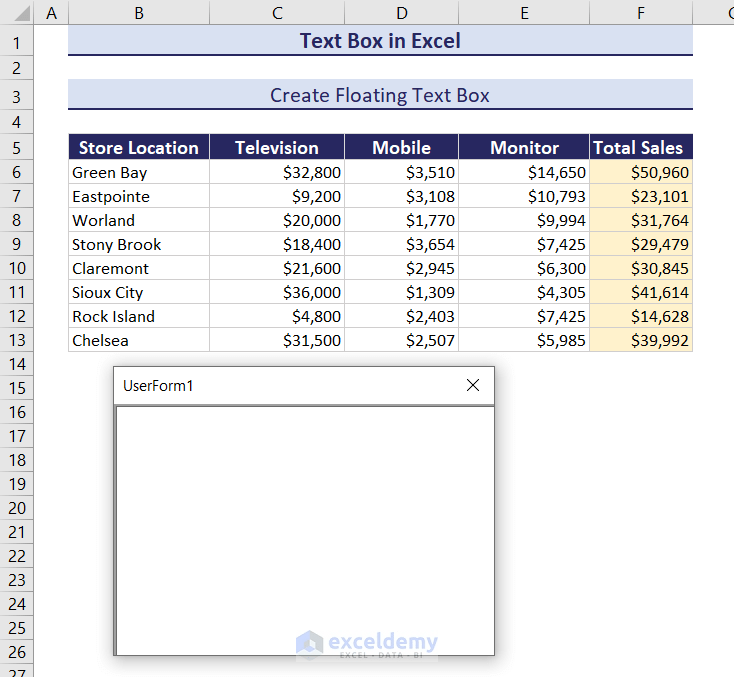 Text Box in Excel A Complete Overview ExcelDemy