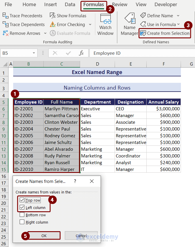 How to Create Named Range in Excel 4 Suitable Methods ExcelDemy