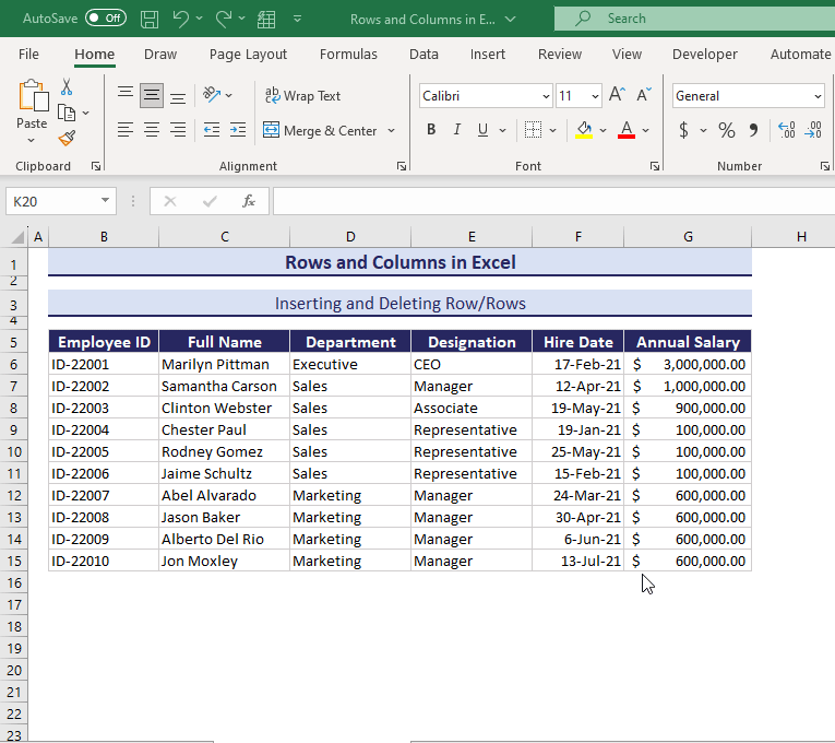 Rows and Columns in Excel (All You Need to Know) ExcelDemy
