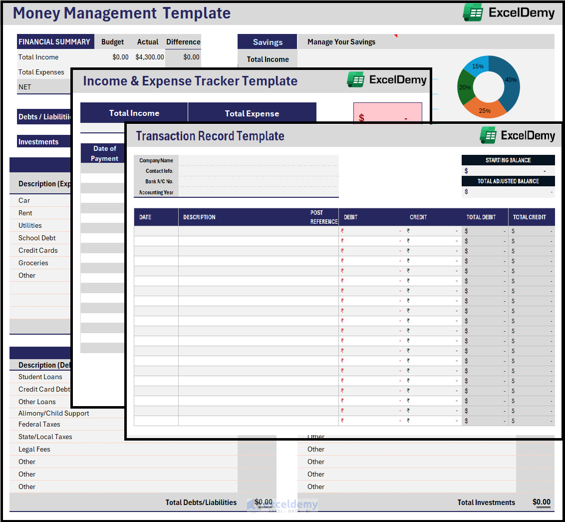 Excel Money Management Template [Free Download] ExcelDemy