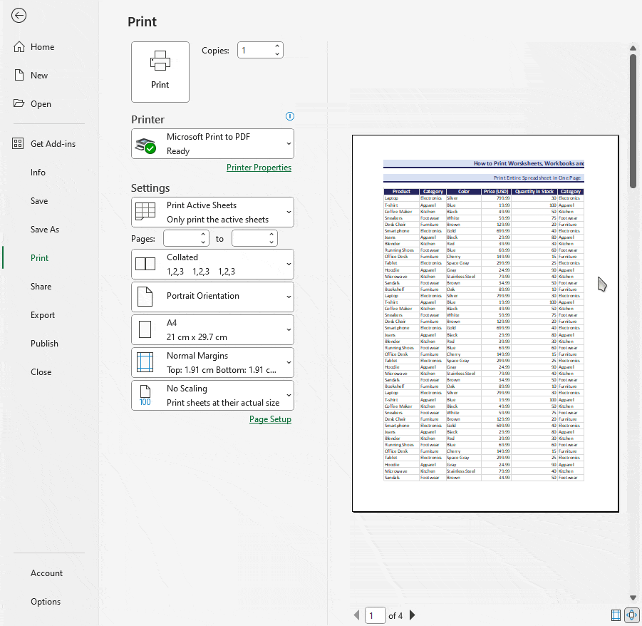 How to Print in Excel Basic Guidelines for Beginners ExcelDemy