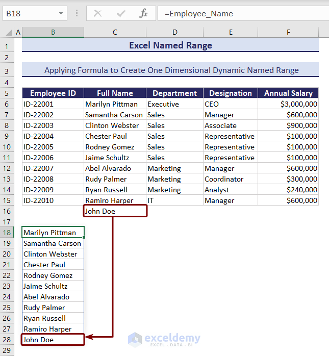 How to Create Named Range in Excel 4 Suitable Methods ExcelDemy