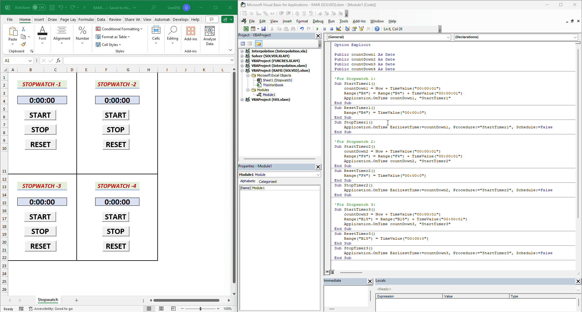 How to Create a Stopwatch in Excel (with Easy Steps) ExcelDemy