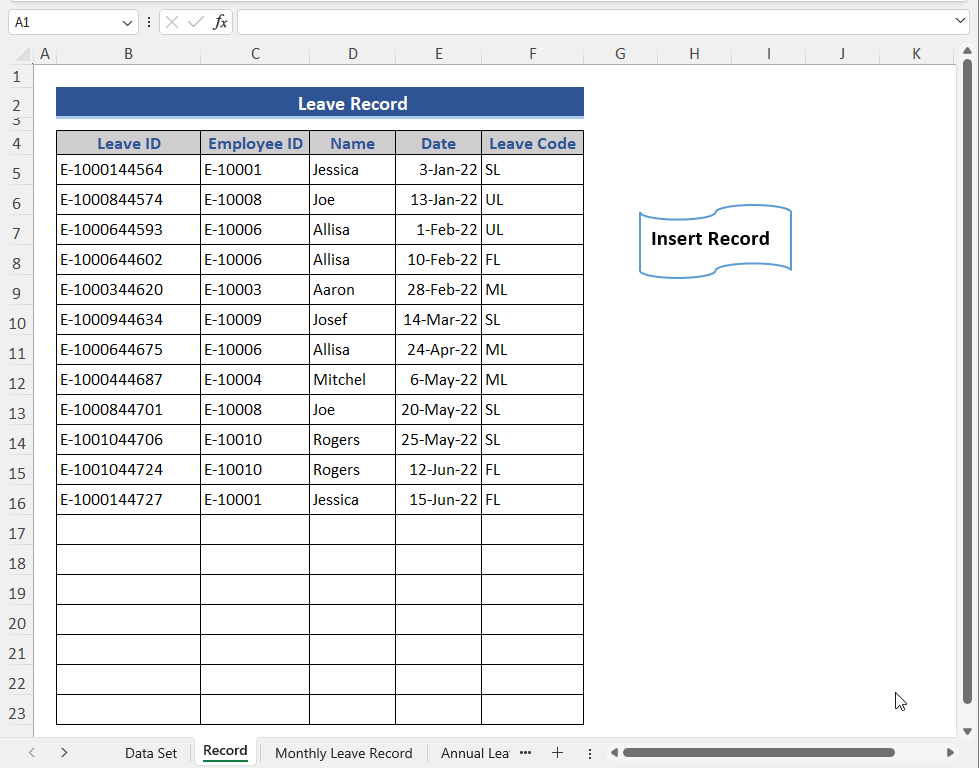 How to Calculate Annual Leave in Excel (with Detailed Steps)