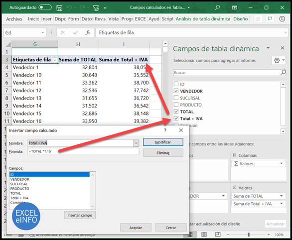 3 tips poderosos Campos calculados y Elementos calculados en Tablas
