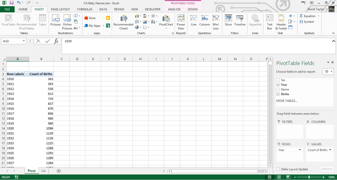Excel for Commerce Analyze large data sets in Excel