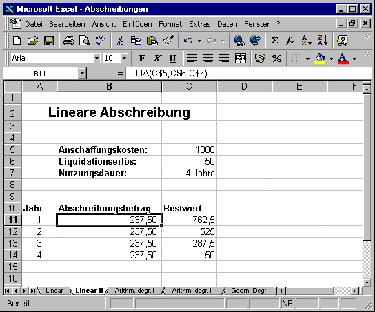 Zins-Berechnung inkl. Zinses-Zins Excel Vorlagen
