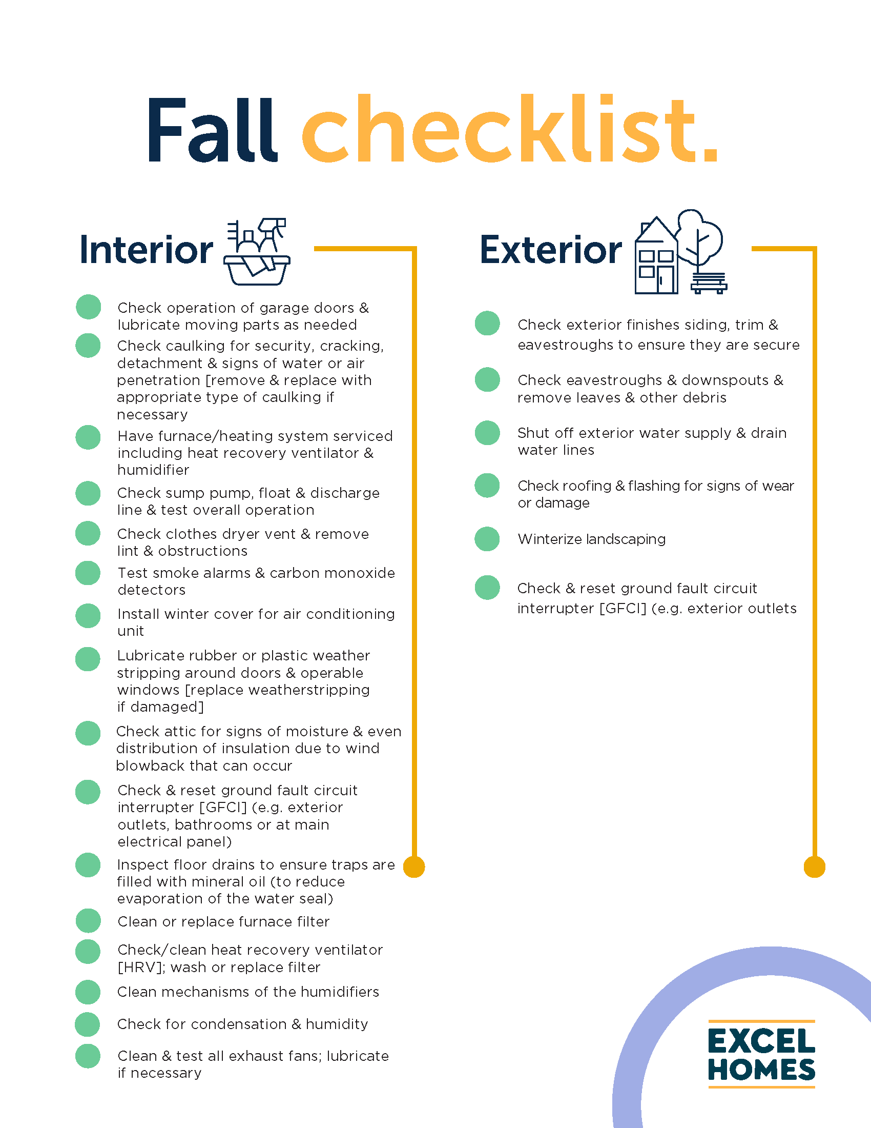 Fall Home Checklist