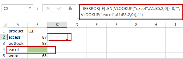 How to Vlookup to Return Blank Instead of 0 or NA Error in Excel Free