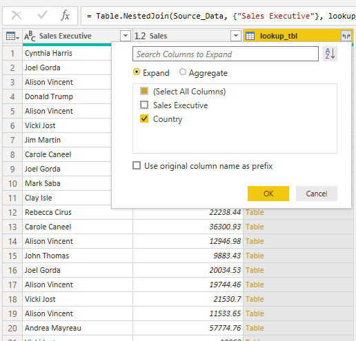 VLOOKUP in Excel and Power Query PBI Data Analytics