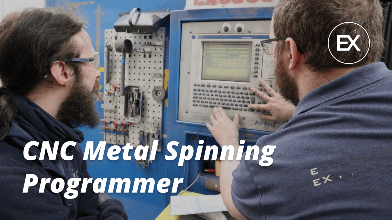 CNC Metal Spinner Programmer Excell Metal Spinning Ltd ISO 9001