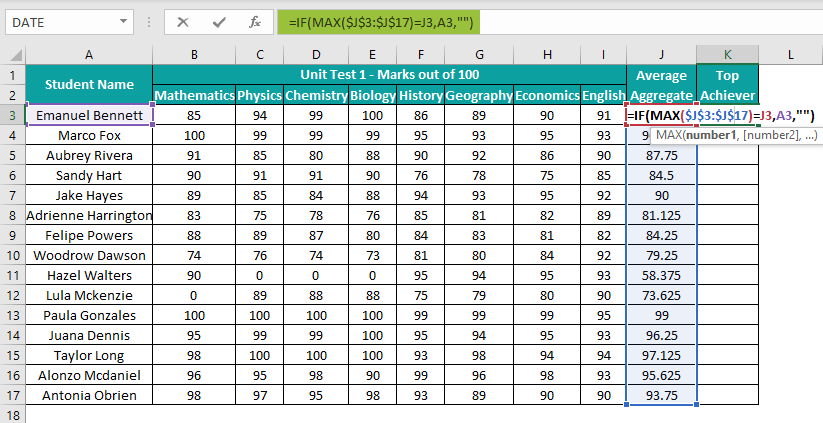 Basic Excel Formulas - List Of Top 10 Formulas for Beginners