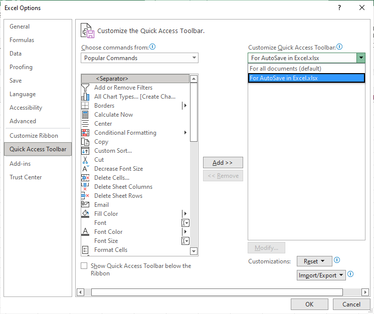 AutoSave in Excel How to Turn On/Turn Off & Recover File?