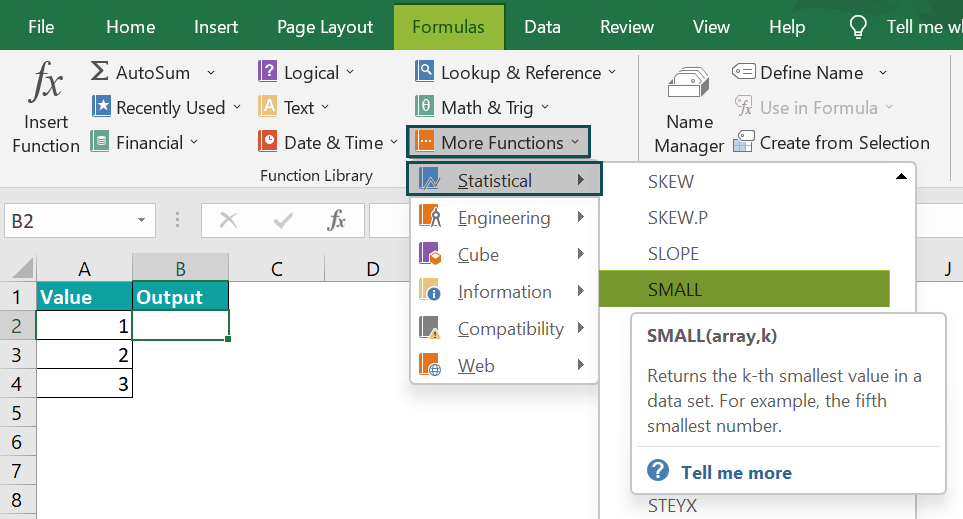 SMALL Function In Excel Formula, Examples, How to Use?