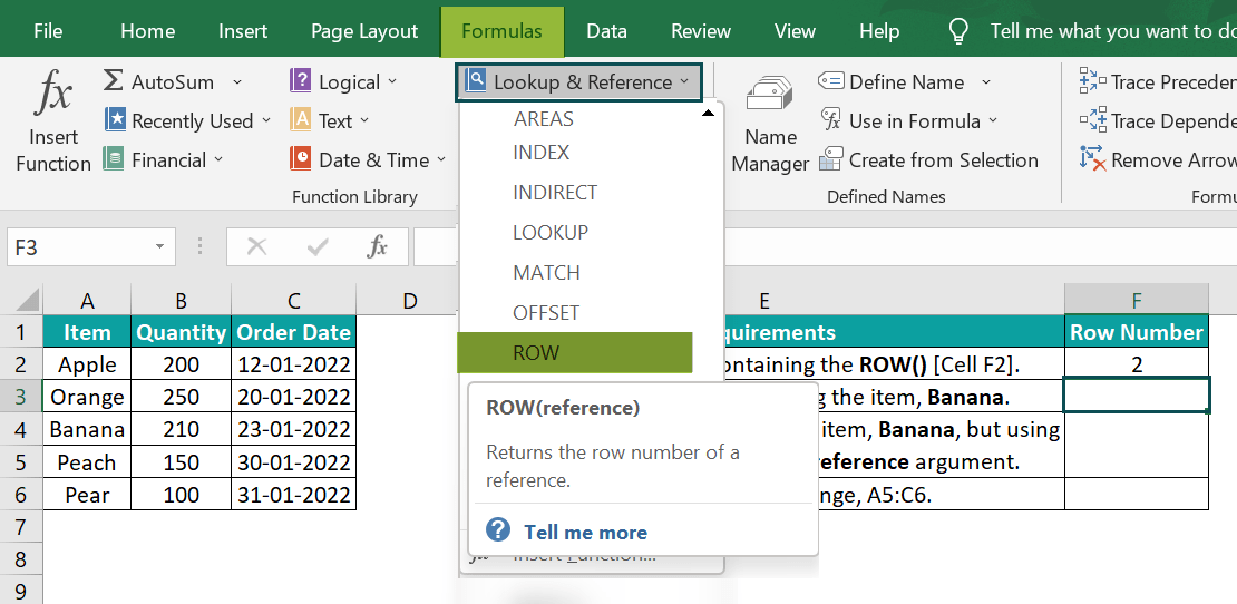 ROW Function In Excel Formula, Examples, How to Use?