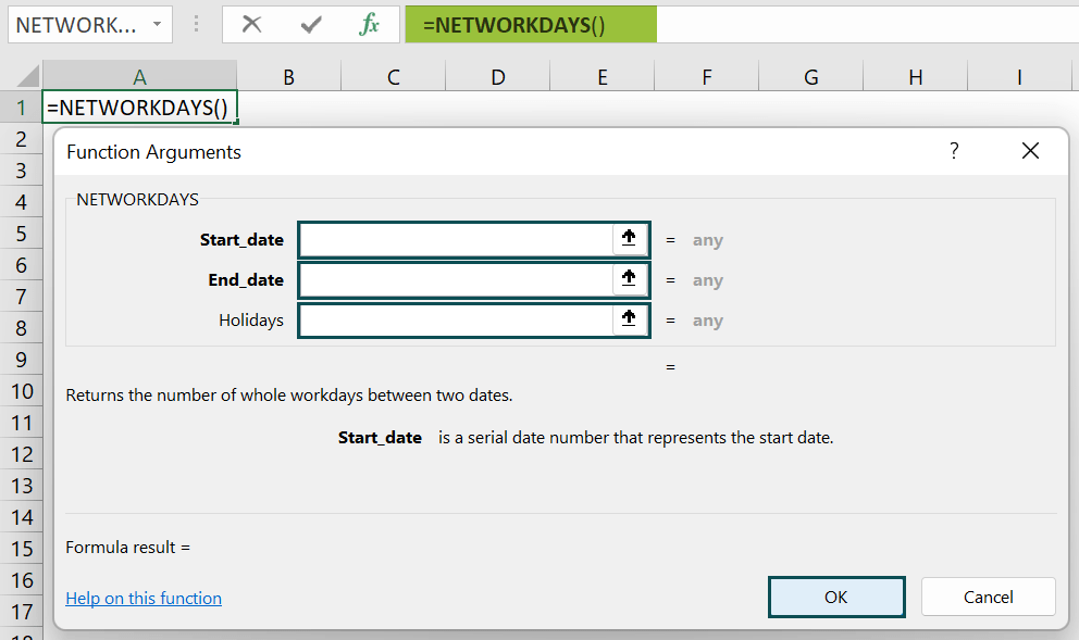 NETWORKDAYS Excel Function Formula Examples How to Use?