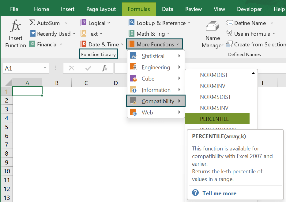 PERCENTILE Excel Function Formula, Examples, How to Use?