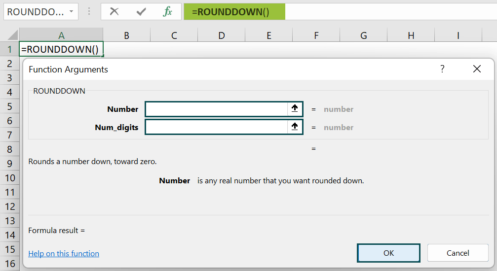 ROUNDDOWN Excel function Formula, Examples, How to Use?