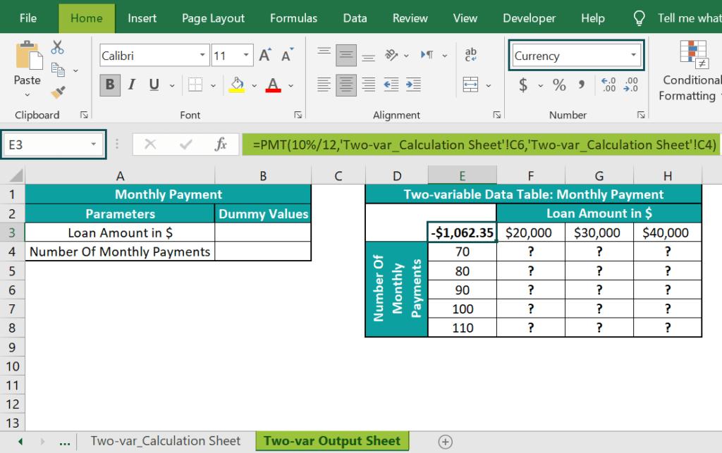 TwoVariable Data Table In Excel Examples, How To Create?