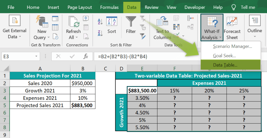 TwoVariable Data Table In Excel Examples, How To Create?