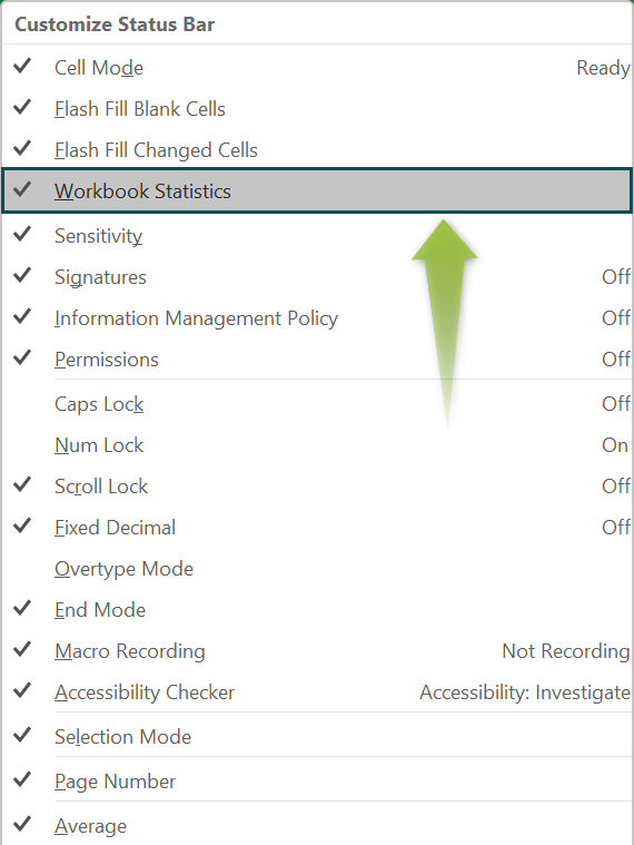 Status Bar In Excel Modes, Views, Functions, How to Customize?