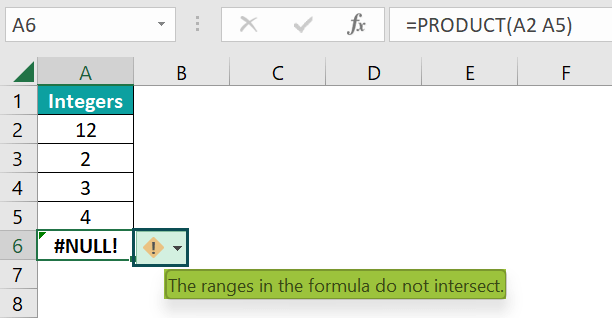 NULL in Excel - Meaning, Shortcut, Examples, How to Fix #NULL Errors?