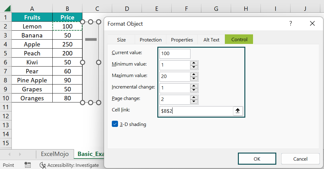 How To Insert Scroll Bar In Excel Cell at Tomas Hartt blog