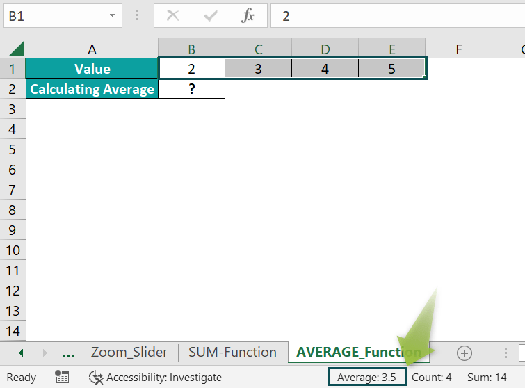 Status Bar In Excel Modes, Views, Functions, How to Customize?