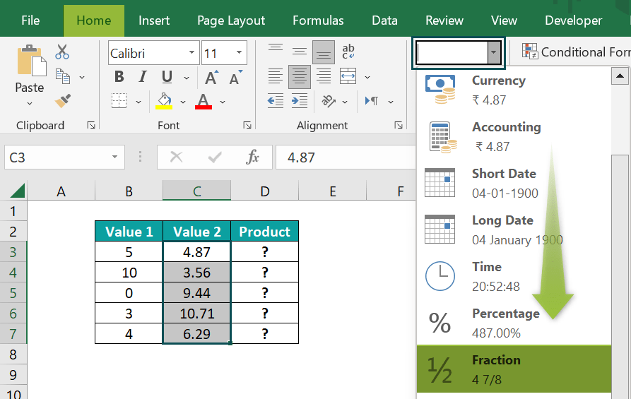 Fractions In Excel Shortcuts, Examples, How To Use/Write?