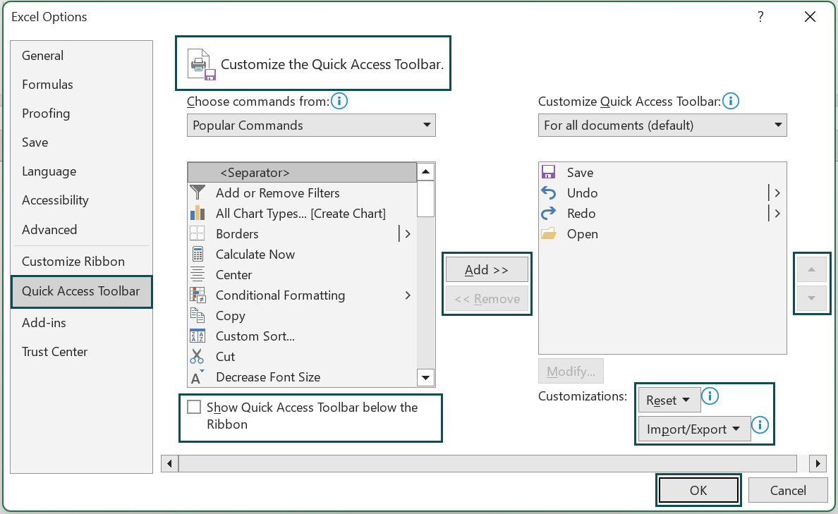 Toolbar On Excel Features, How To Use Quick Access Toolbar?