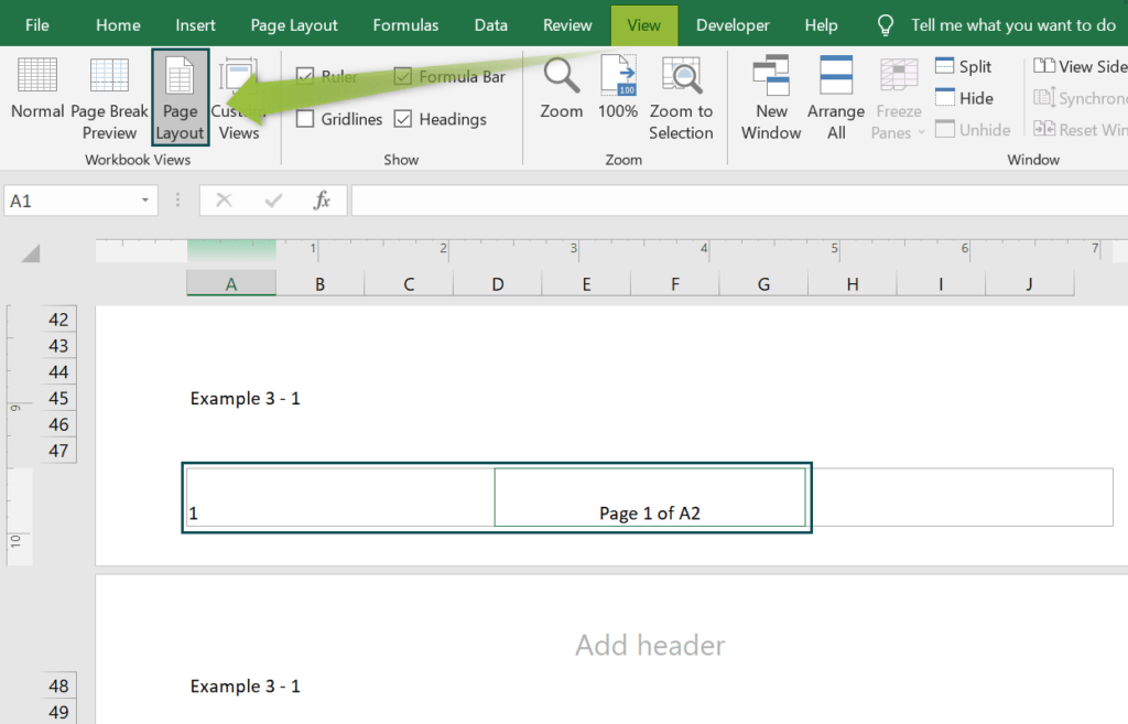 Page Numbers In Excel Examples, How To Add, Insert & Reset?