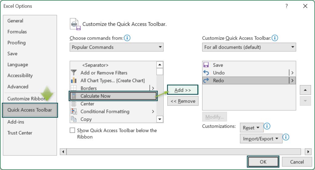Quick Access Toolbar in Excel (QAT) How To Use & Customize?