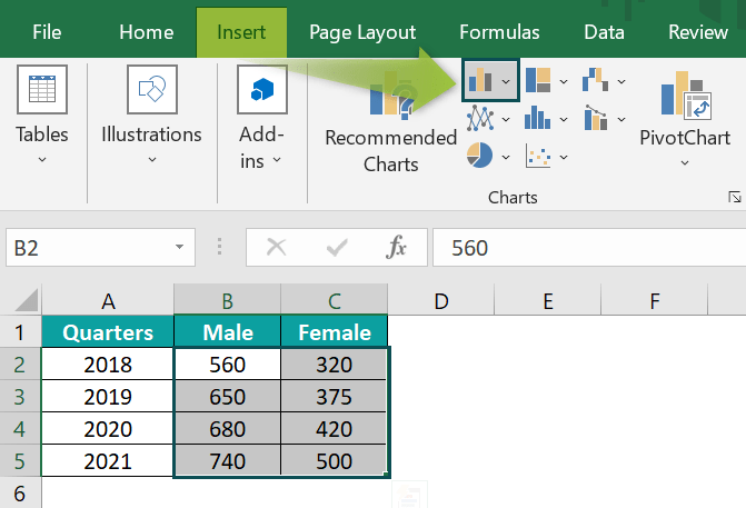 Stacked Column Chart in Excel - Types, Examples, How to Create?