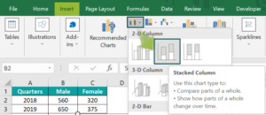 Stacked Column Chart in Excel - Types, Examples, How to Create?