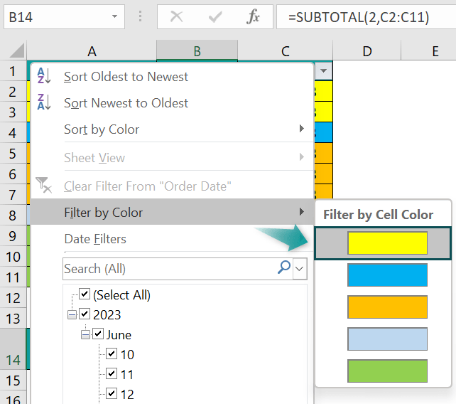 Count Cells By Color In Excel - 2 Methods, Examples, How To Do?