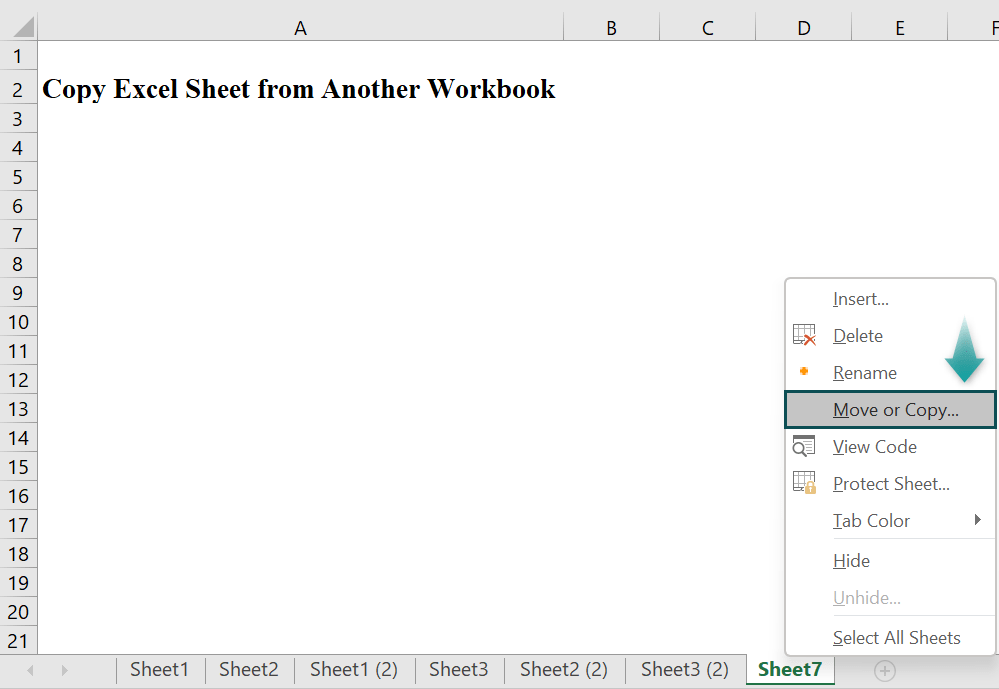 Copy Sheet In Excel - How to Duplicate Sheet (Top 5 Methods)