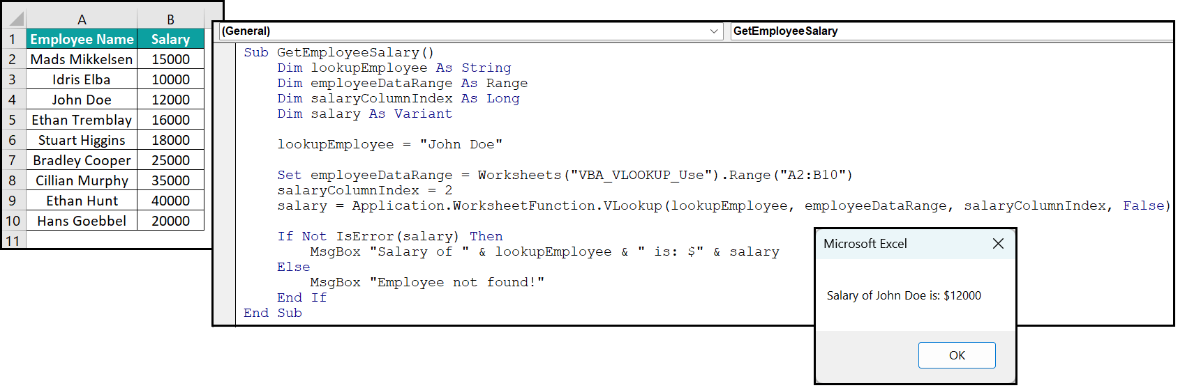 VLOOKUP in VBA Excel Syntax, Examples, How to Use?