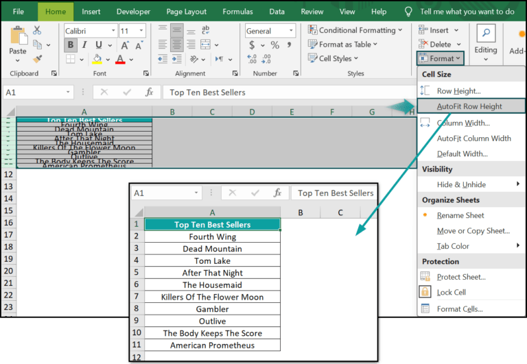 AutoFit Row Height In Excel Top Methods, Examples, How To Do?