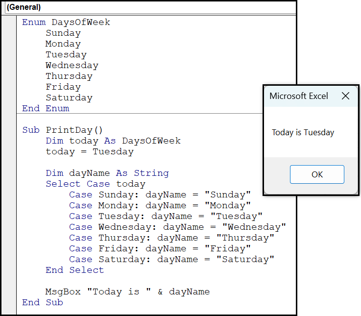 VBA Enum in Excel Syntax, Examples, How to Use Enumeration?