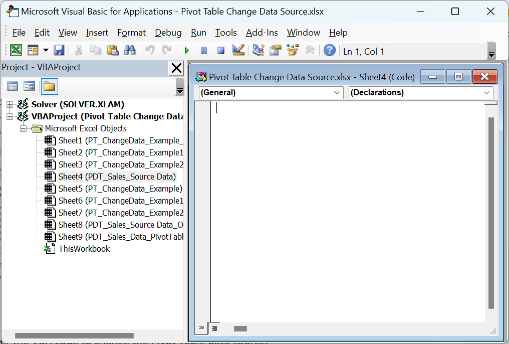 Pivot Table Change Data Source in Excel How To Locate/Change