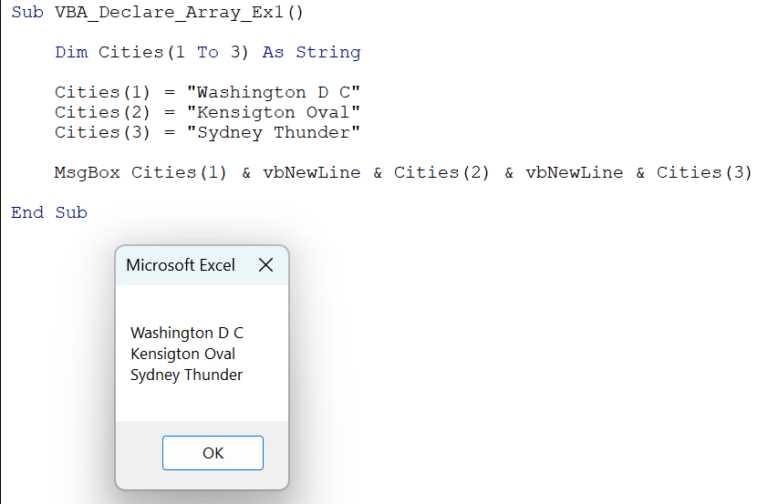 VBA Declare Array Excel Step by Step Examples, How To Use?