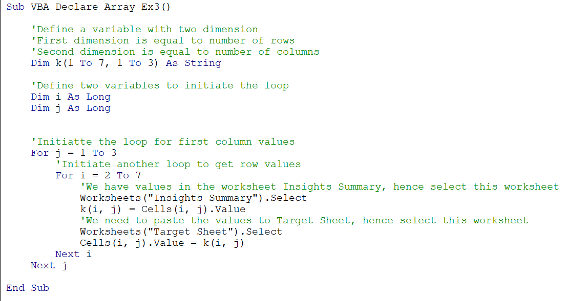VBA Declare Array Excel Step by Step Examples, How To Use?
