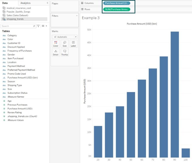 Tableau Bins Examples, Uses, How to Create? (Step by Step)